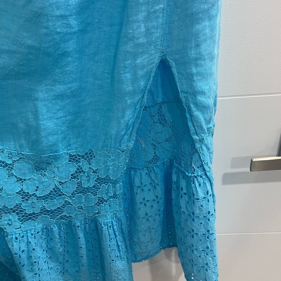 Italian dress linen off the shoulder if u want Never used no tags - Picture 3 of 6